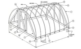 Figure 1 Construction Details PVC Pipe PVC Crosses PVC Ts EMT Straps 2x6x14 - photo 5