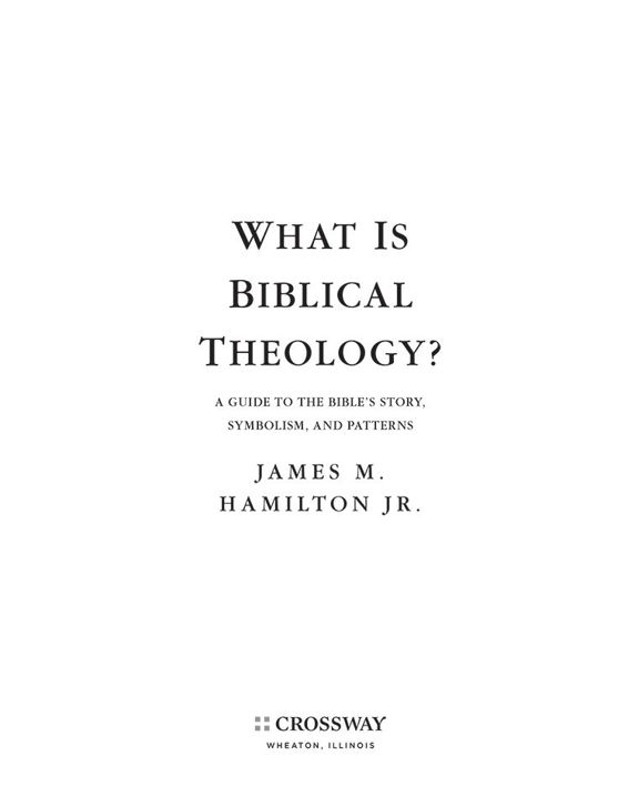 What Is Biblical Theology A Guide to the Bibles Story Symbolism and Patterns - photo 1