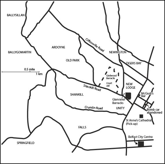 Map from Robert James Campbells confession in July 1977 It shows the original - photo 2