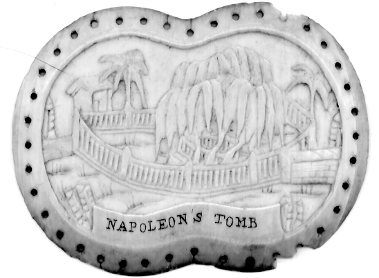 Ivory sewing device of c 1821-40 showing Napoleons tomb on St Helena St - photo 19