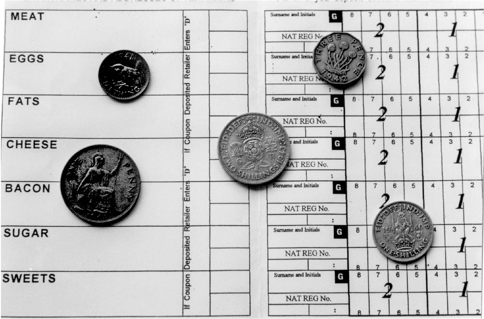 8 Detail of Ration Book and wartime coins LMA 9 The term taking a - photo 11