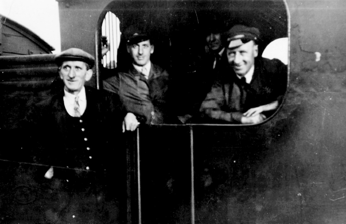 22 Walter Salmon second from left on the footplate of a steam engine in the - photo 25