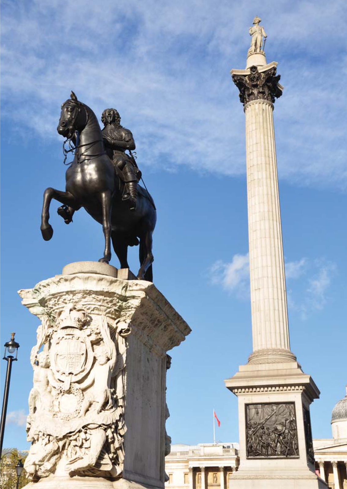 Le Sueurs statue of Charles I and Nelsons Column TRAFALGAR SQUARE A T THE - photo 5