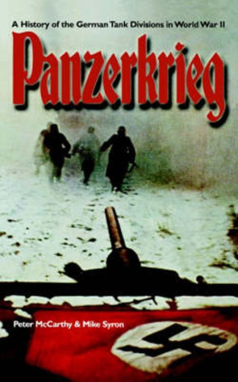 McCarthy Peter - Panzerkrieg : a history of the German tank division in World War II