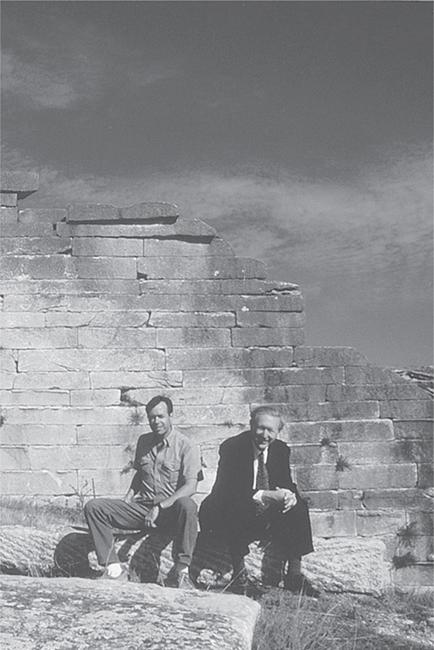 Colin McEvedy right and Douglas Oles in 1996 at the ruins of the Roman - photo 7