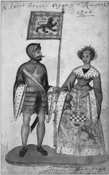 1 Robert Bruce and Elisabeth de Burgh from the Seton Armorial 1591 In April - photo 2