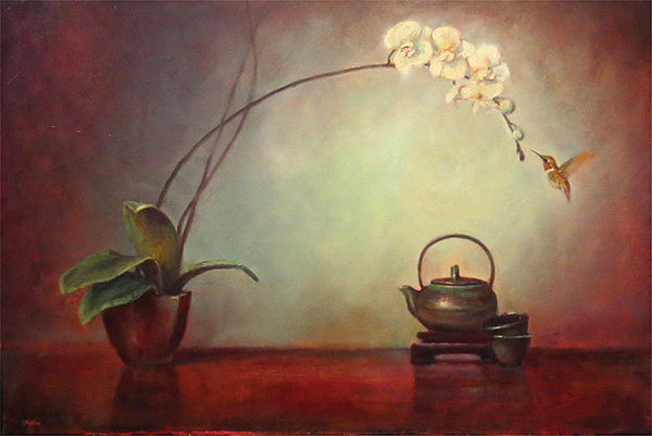 Tea Time Lori McNee Oil on linen 24 36 61cm 91cm Have you ever been in the - photo 5