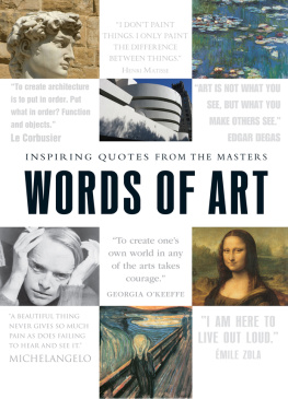 Media Words of art : inspiring quotes from the masters