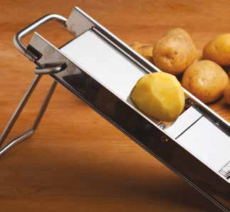 A mandoline is a hand-powered tool that comes with several different slicing - photo 7