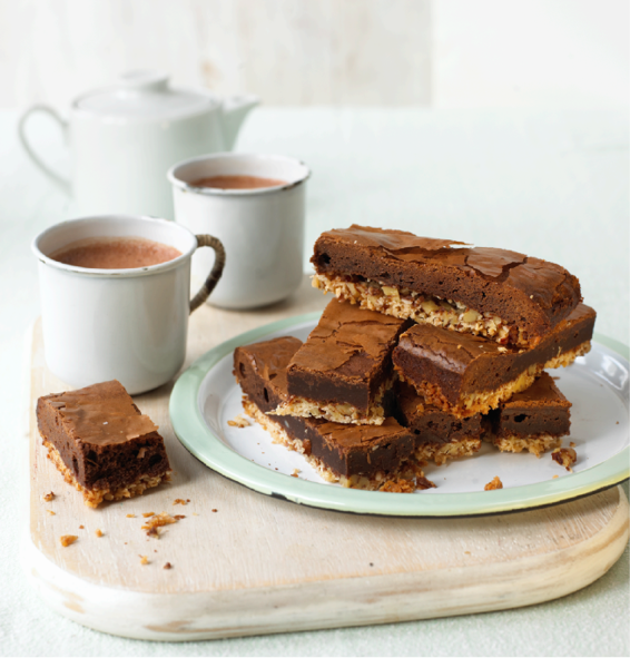 Two delicious teatime treats the flapjack and the brownie are combined in this - photo 4