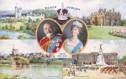 A commemorative postcard published in 1935 showing the kings principal - photo 3