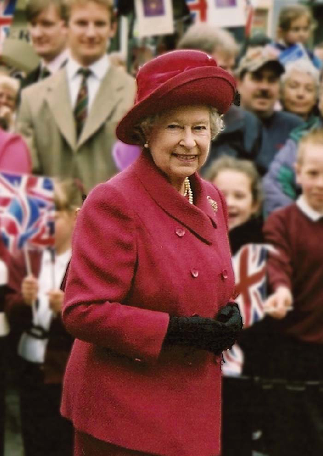 Queen Elizabeth II on walkabout in Aylesbury Buckinghamshire 2002 The Queen - photo 4