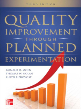 Moen Ronald - Quality Improvement Through Planned Experimentation 3/E