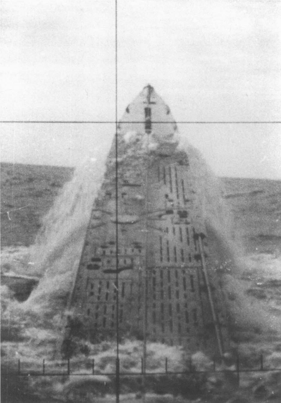 Auftauchen a rare shot of the bows of a Type VIIC U-boat breaking the surface - photo 1