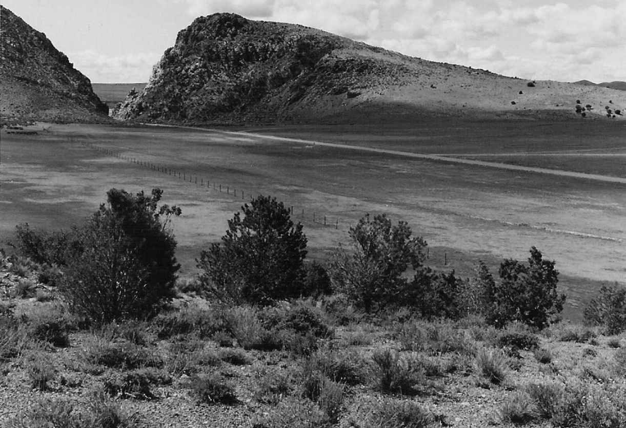 Parowan Gap Narrows and Basin looking northwest Gap sunset view from new year - photo 4