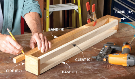 Mark trim parts in place Cut the 1-in band and the cove moldings extra long - photo 6