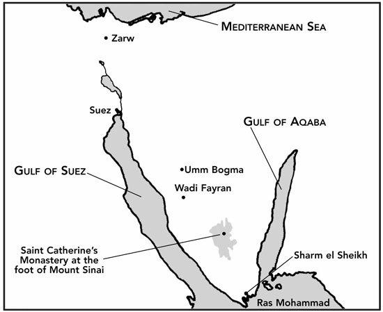 The location of Mount Sinai The Empire of Tuthmosis III David between - photo 4