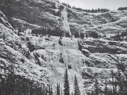 Lower Weeping Wall on Cirrus Mountain Banff National Park Alberta Canada - photo 2