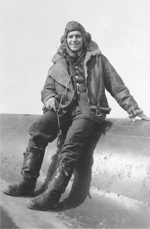 Alastair Panton sitting on the body of a Bristol Blenheim shortly after he was - photo 2