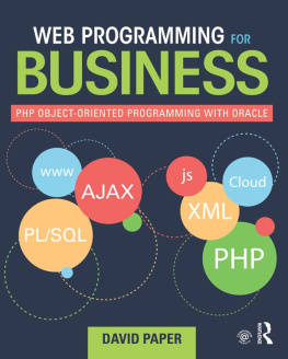 Paper - Web programming for business : PHP object-oriented programming with oracle