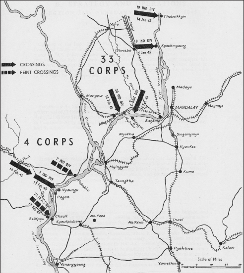 Map 1 XXXIII Corps and IV Corps the Irrawaddy crossings Map 2 XXXIII - photo 3