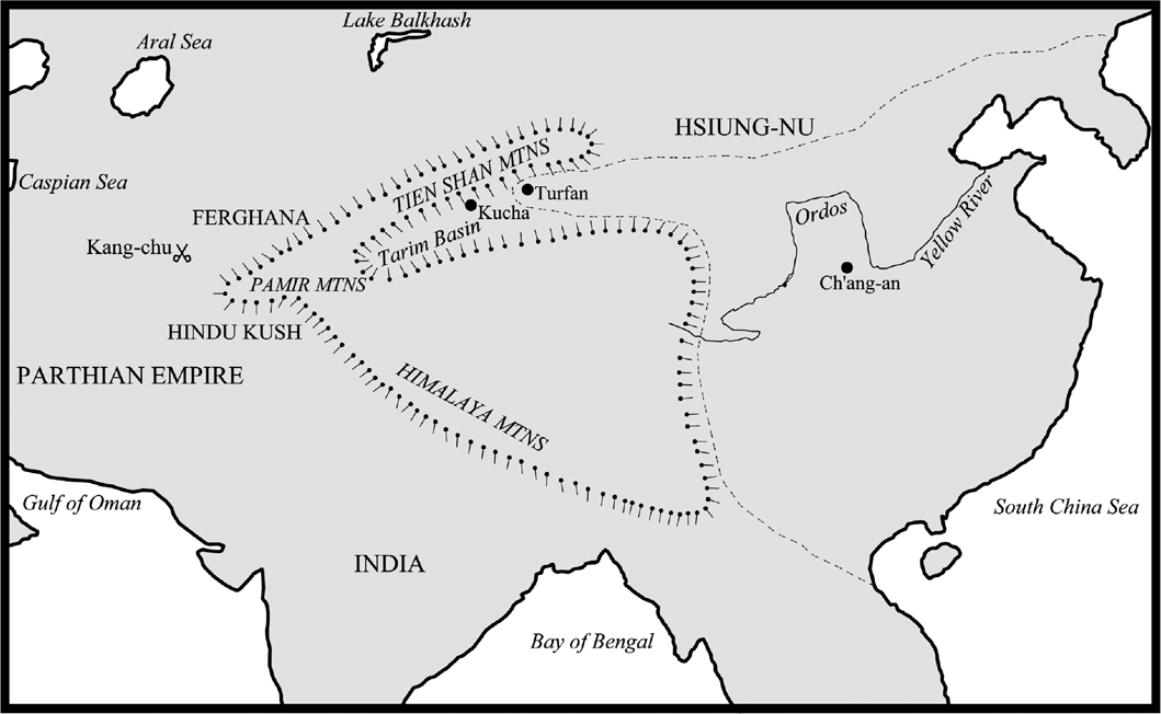 Central Asia in the Han period The broken line indicates the approximate - photo 4