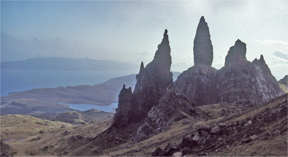 Weathered pinnacles of basalt at The Storr Skye Scotland INTRODUCTION - photo 4