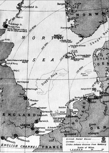 Map 1 This chart shows the major British and German naval bases within the - photo 2