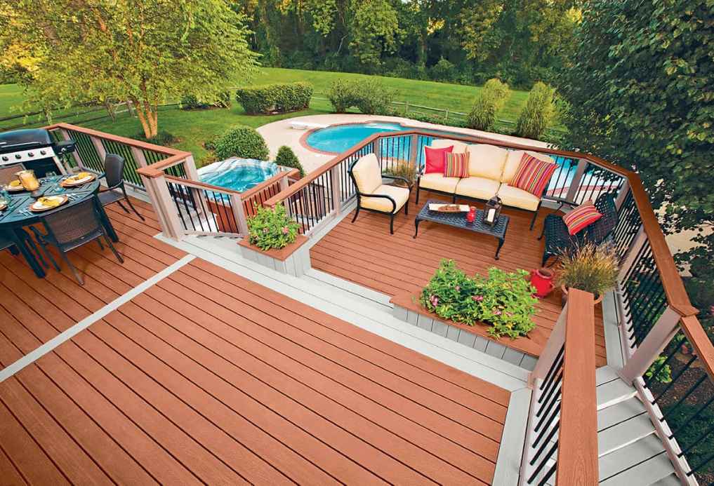 Create multiple outdoor rooms with a multilevel deck Although a multilevel - photo 4