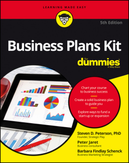 Peterson Steven D - Business Plans Kit For Dummies, 5th Edition