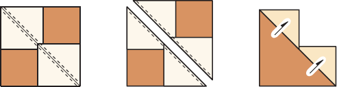 With right sides together place the remaining marked squares on the corners of - photo 10