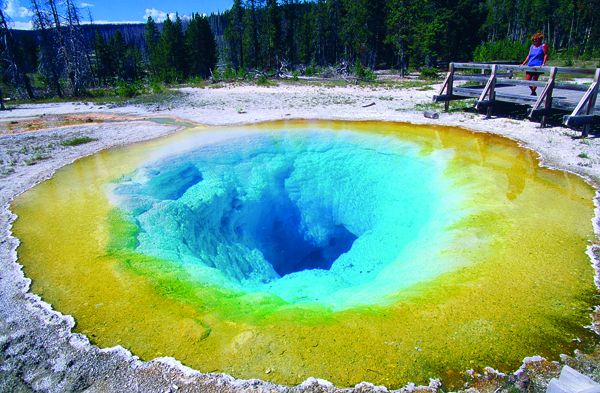 Morning Glory Pool in Upper Geyser Basin Yellowstone National Park JOHN - photo 4