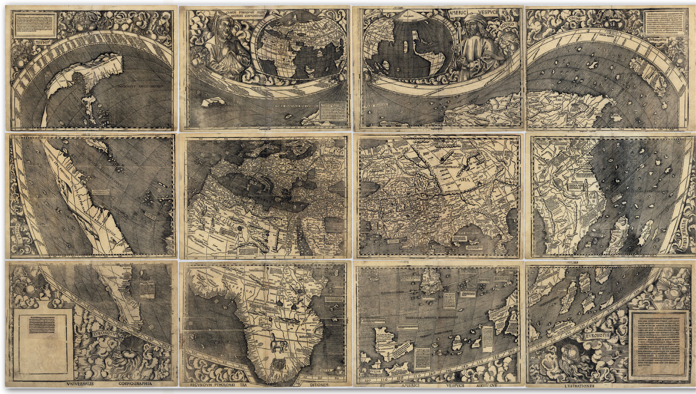 World map by Martin Waldseemller 1507 in which the name America first appears - photo 5