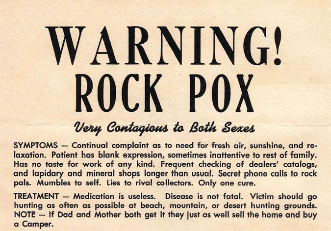 Funny clipping from an old 1940s rockhound magazine Still true today Patti - photo 5