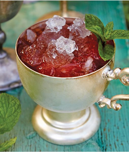 This punch has all the bourbon flavor of the classic southern drink but its - photo 10