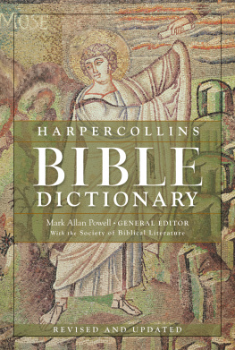 Bandstra Barry L. - HarperCollins Bible Dictionary, 3rd Revised & Updated Edition