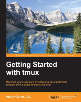 Victor Quinn - Getting Started with tmux : maximize your productivity by accessing several terminal sessions from a single window using tmux