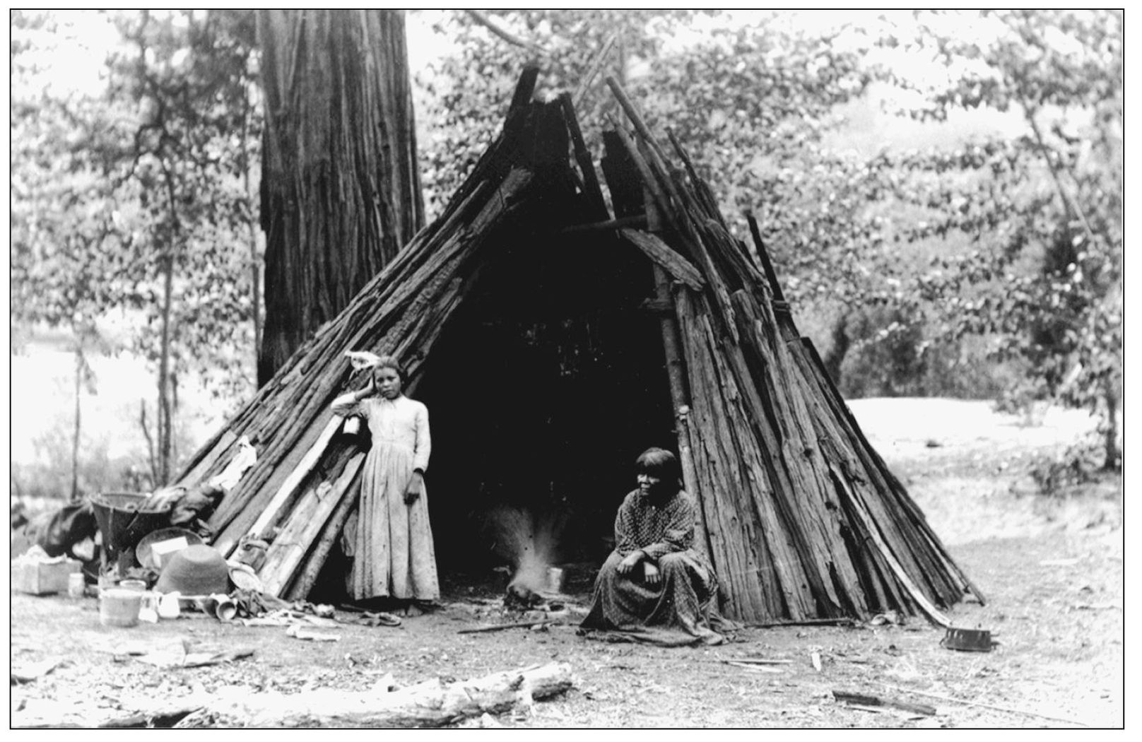 Pictured here is an Indian village in Yosemite Valley The cedar bark house was - photo 5