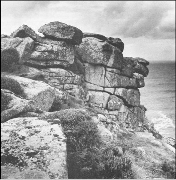 Cliffs at Bosigran Granite outcrops such as this display a clear system of - photo 3