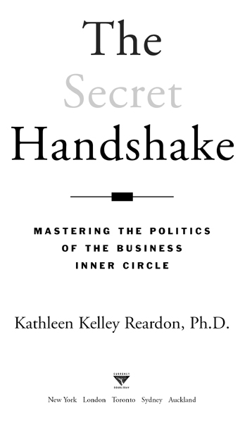 The Secret Handshake was originally published in hardcover by Currency in - photo 2