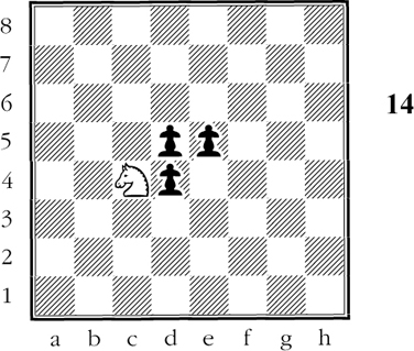 The knight leaps over two pawns to capture the most distant pawn The Pawn - photo 15