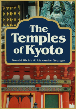 Richie Donald The Temples Of Kyoto