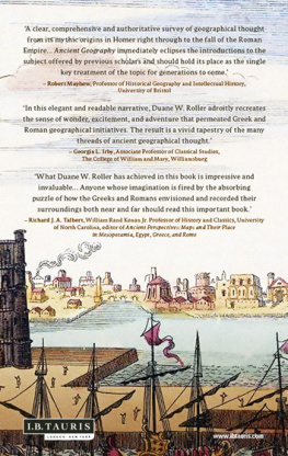 Roller - Ancient geography : the discovery of the world in classical Greece and Rome