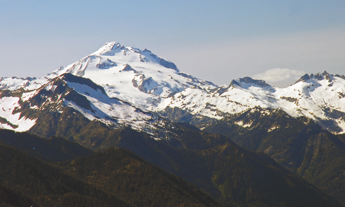 Glacier Peak dominates the view north from the Alpine Lookout Looking - photo 5