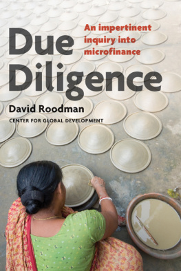 Roodman Due diligence : an impertinent inquiry into microfinance