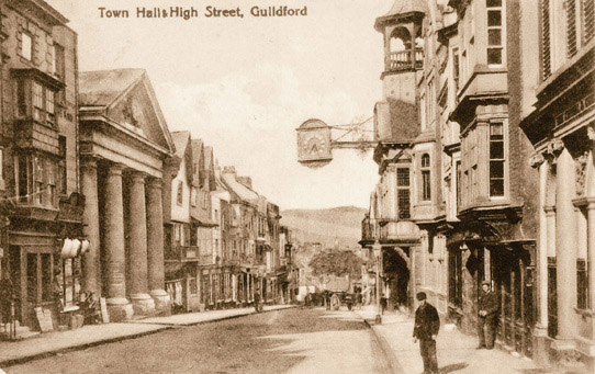 The symbol of Guildford is the Guildhall clock that has stood over the High - photo 3