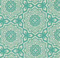 Mosaic Bloom in Teal Camelia in Butter Aztec in Teal - photo 15