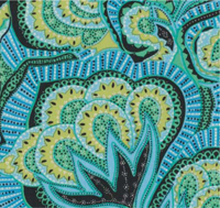 Oasis in Ocean Tapestry Rose in Sapphire Camel Blanket in Cloud - photo 19