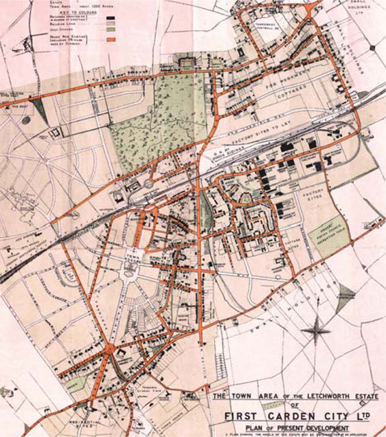 Letchworth Garden City after nine years of development in 1912 Parker and - photo 4