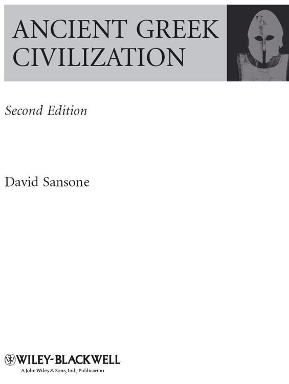 This second edition first published 2009 2009 David Sansone Edition - photo 2